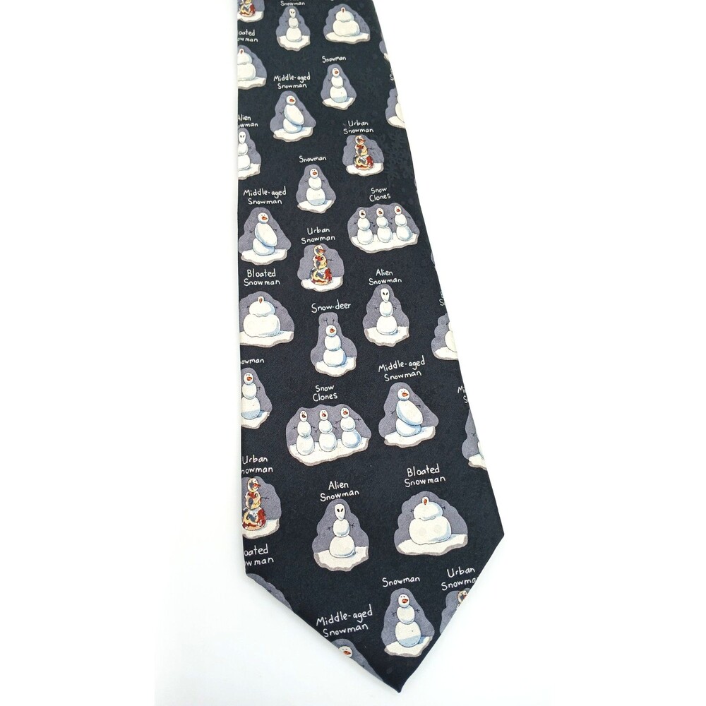American Greetings Snowman Novelty Christmas Neck Tie Funny Holiday Winter Tie